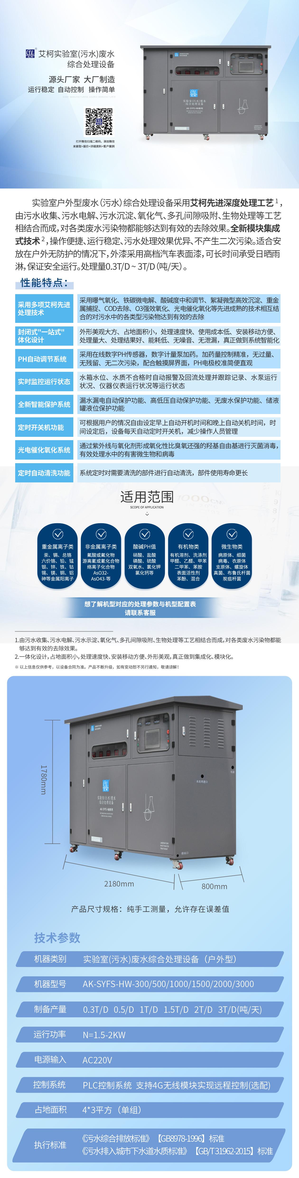 （戶外型）實驗室廢液、污水綜合處理設備插圖